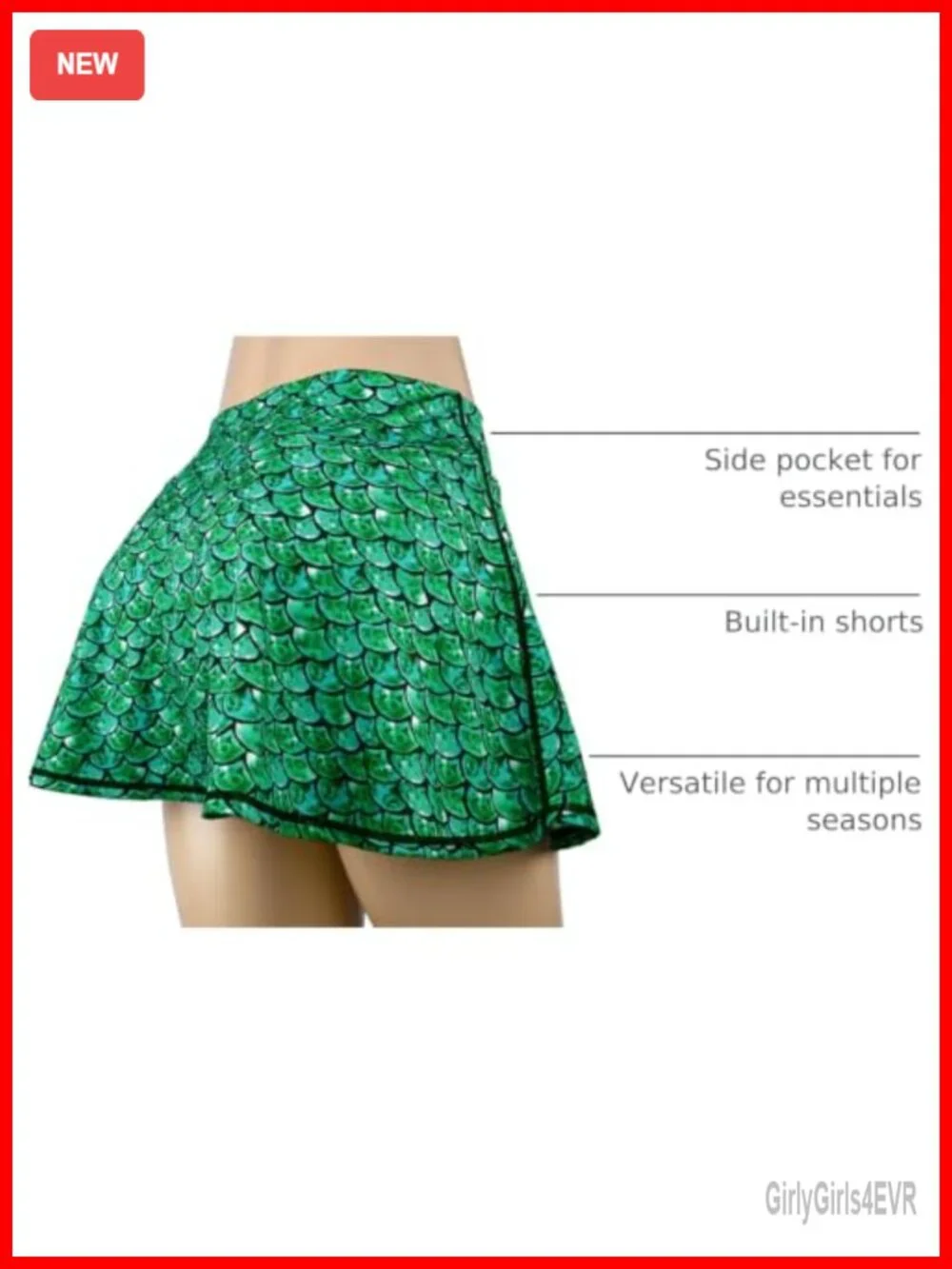Women's Tennis Golf Skort High Waisted Athletic with Shorts Pockets
